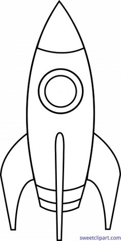 a drawing of a rocket ship