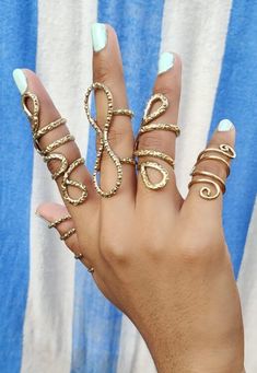 Trigger Finger Rings Arthritis Rings EDS Finger Splint - Etsy Bohemian Party Rings, Bohemian Metal Rings For Party, Handmade Metal Rings For Parties, Adjustable Metal Midi Rings For Party, Party-style Open Midi Rings, Bohemian Metal Midi Rings For Weddings, Adjustable Metal Ring Jewelry For Summer, Gold Bohemian Rings For Party, Gold Rings For Summer Gift