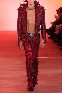 Red Character Design, The Blonds Runway, Blonds Runway, Link Costume, The Blonds, Concert Fashion, Weird Fashion, Costume Contest, Character Design Male