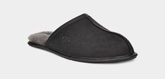 Scuff Leather Ugg Store, Mens Uggs, Leather Slippers, House Slippers, Real Fur, Mens Slippers, Slide Slipper, Full Grain Leather, Leather Upper