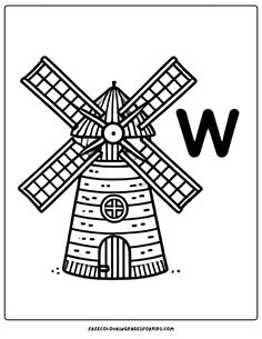 letter W for Windwill