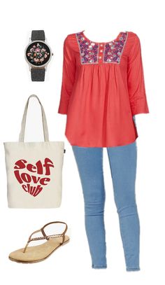 Navratri Kediya With Jeans, Jeans Tops Indian Style For College, Summer College Fits Indian, Fitted Red Kalamkari Print Tops, Bohemian Semi-stitched Kalamkari Print Set, Fits Inspo, Fashion Hacks, Indian Fashion Dresses