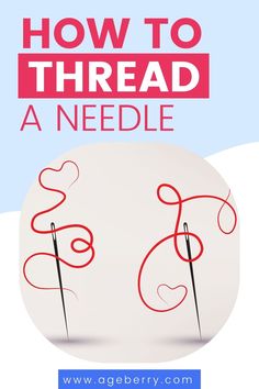 the cover of how to thread a needle