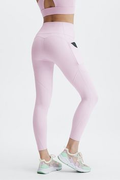 Oasis PureLuxe High-Waisted 7/8 Legging Fabletics purple female Activewear >> Womens >> Bottoms >> Leggings >> 7/8s PureLuxe regular Yoga and Studio Chafe-Resistant/Pockets/UPF Protection Buttery-soft pocket style in PureLuxe Buy Leggings, Sweat It Out, Cream Puffs, Kate Hudson, Pink Clouds, Komplette Outfits, Leeds, Active Wear For Women, Bend