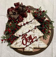 a decorated christmas tree on top of a plate