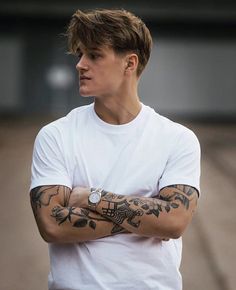 Tat London, Man With Tattoos, Small Forearm Tattoos, Haircuts Straight Hair