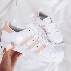 Priscilla on Instagram: “mad love to the shoe gods for letting me find these ” Basket Style, Baskets Adidas, Popular Sneakers, Sneakers Adidas, Pink Adidas, Adidas Superstar Sneaker