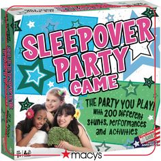 the sleepover party game is in its box