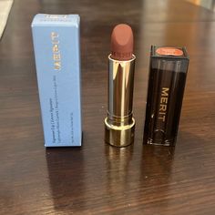 Brand New* Merit Matte Lipstick In Shade Equestrian. Pretty Shade Of Brown Merit Perfume, Minimalistic Makeup, Shade Of Brown, Beauty Lipstick, Makeup Product, Jolly Christmas, Makeup Essentials, Shopping Spree, Matte Lipstick