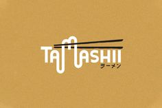 the word tatsushi written with chopsticks in japanese