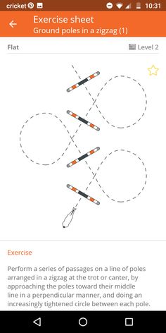 an orange and white cell phone showing the instructions for how to draw circles with crochet