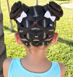 Lala Hair, Pigtail Buns, Toddler Braids, Girly Hairstyles