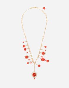 Technical specifications. Gold 18 Kt. Length. 40 + 2.5 + 2.5 cm adjustable. Gemstones. 1 rose and 8 spheres made from red coral. Made in Italy. Rosa Coral, Coral Rose, 1 Rose, Sapphire Wedding, Coral And Gold, Amethyst Gold, Rose Pendant, Coral Jewelry, Coral Necklace