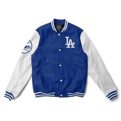 Los Angeles Dodgers Varsity Jacket – MLB Varsity Jacket Leather Varsity Jacket Features: leather varsity jacket that doesn’t comply with anyone else’s fashion. A varsity jacket that gives you comfort, style, and affordability in price. Undoubtedly this look of this classic varsity jacket is getting to be widespread in high school teams and senior classes […] White Varsity Jacket, Dodgers Jacket, Leather Varsity Jackets, Baseball Teams, College Jackets, Letterman Jacket, Puffy Jacket, Leather Sleeve, Baseball Jacket