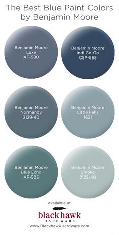 the best blue paint colors by behrannn moore and black hawk, available in all