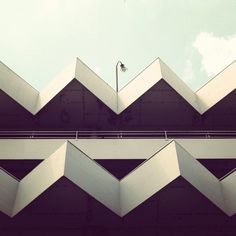 an image of a building that looks like hexagonal structures