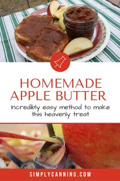 the homemade apple butter recipe is ready to be eaten