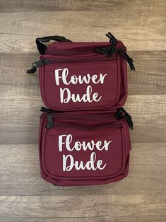 "This is a must-have wedding accessory for your flower man or woman - a Flower Dude personalized fanny pack! This fashionable waist purse is the ideal combination of style and functionality, allowing your flower man or woman to carry their flower petals, confetti, and all other essentials while they make their way down the aisle. With its customizable design, you can choose from a variety of colors, patterns, and fonts to create a one-of-a-kind look that perfectly matches your wedding theme. Whether you want a funny wedding fanny or a custom waist purse that adds a touch of sophistication to your event, this custom fanny pack is the way to go. Don't settle for ordinary wedding accessories - get your personalized fanny pack today and make your big day even more special! If you have any ques Waist Purse, Funny Wedding, Wedding Accessory, Bum Bag, Hip Bag, Wedding Humor