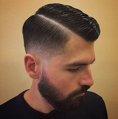 Clean Shave Hairstyle Men, Pomade Hairstyle Men, Pomade Photography, Greaser Hair, Mens Pomade, Mens Toupee, Pomade Style, Catch 22