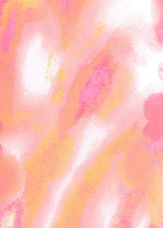 an abstract painting with pink and yellow colors