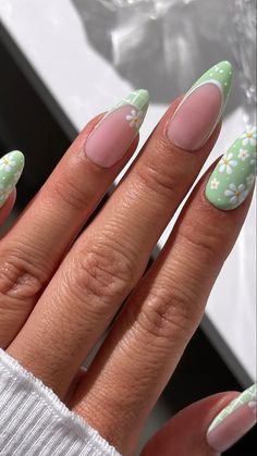 Summer Break Nails, Mint Green Nails, Mint Nails, Cute Summer Nails, Vacation Nails, Nails Fashion, Pastel Nails