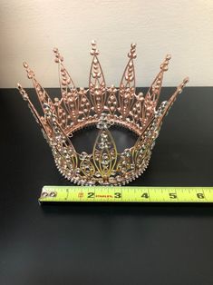 Crystal Rhinestone Crown Gold Crown/Rose Gold Crown/Silver | Etsy Elegant Silver Crown With Rhinestones, Glamorous Crown-shaped Rhinestone Jewelry, Elegant Rhinestone Crown Jewelry, Elegant Jewelry With Rhinestones, Silver Party Crown With Rhinestones, Silver Rhinestone Wedding Crown, Silver Wedding Crown With Rhinestones, Wedding Crown Tiara, Rose Gold Crown