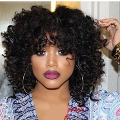 New Fashion Short Fluffy Curly Hairstyle African Wigs For Black Wom Women Wigs, Ombre Brown, Short Braids, Crochet Braids Hairstyles, Have Inspiration, Hair Women, Sisterlocks, Helen Mirren, Hair Crush