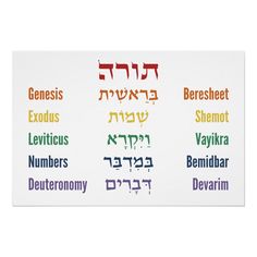 the hebrew alphabet in different colors on a white background