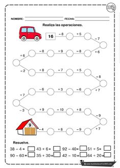 a worksheet for kids to learn how to find the missing numbers in spanish