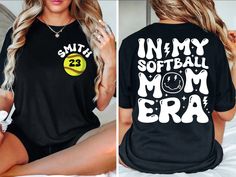 Custom In My Softball Mama Era Shirt, Softball Mama Shirt, Softball Mom Shirt, Game Day, Softball Lover,Mom Shirt,Sport Mom Tee,Gift For Mom ❗ Notification : Please check our size chart as above carefully before choosing your size. 👕 PRODUCT DETAILS: - T-shirt: Made of soft cotton. - Hoodie: Made with a thick blend of cotton and polyester - Sweater: These garments are made from polyester and cotton. * Colors may appear slightly differently than the colors seen on your screen. * If you have any Softball Boyfriend Shirts, Softball Mom Must Haves, In My Softball Mom Era, Softball Brother Shirts, Softball Parent Shirts, Softball T Shirts, Softball Shirts For Family, Softball Mama Shirts, Softball Mom Shirt Ideas