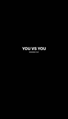 the words you vs you are written in black on a dark background with white lettering