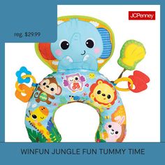 an inflatable toy with the words winfun jungle funmy time on it