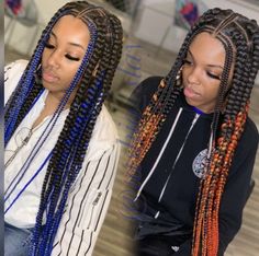 Large Box Braids Styles Hairstyles, Large Box Braids Styles, Box Braids Styles, Tree Braids Hairstyles, Large Box Braids, Styles Hairstyles, Feed In Braids Hairstyles, Braids Styles, French Braid Hairstyles