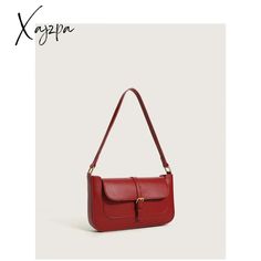 Red Leather Shoulder Bags For Women Fashion Handbags For Women Designer Luxury Small Female Bags Ladies Purse 1 Bags For Women Fashion, Female Bags, Leather Shoulder Bags, Ladies Purse, Shoulder Bags For Women, Handbags For Women, Fashion Handbags, Red Leather, Designing Women