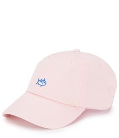 From Southern Tide&#x2C; this hat features:classic baseball cap silhouettefull-color Skipjack embroidery on frontlogo rivetslide buckleSouthern Tide embroidery on backcotton twillspot cleanImported. Spring Baseball Cap With Logo Patch And Curved Brim, Curved Visor Hats With Logo Patch For Spring, Casual Pink Hats With Logo Patch, Mcu Shifting, Shifting Closet, Vintage Aesthetic Outfits, Hat Inspiration, Southern Marsh, Southern Shirts