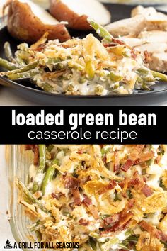 loaded green bean casserole recipe with potatoes