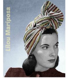 Crocheted Striped Turban Headband Pattern- Vintage Crochet Pattern form 1942 ♥You will receive a professionally retyped, restored and enhanced copy of the original vintage patternSIZES: One size*****Materials: -Steel Crochet Hook No. 6 or size to give gauge.***************************Easy instructions to follow, easy to read and print 8"x 10". English language. You can access the PDF pattern from your computer by using the Adobe Acrobat Reader. If you do not have Adobe, you can downloaded at www Crochet Head Wrap Pattern, Head Wrap Pattern, Turban Pattern, Crochet Head Wrap, Head Scarf Wrap, Bandeau Au Crochet, Steel Crochet Hooks, Crochet Headband Pattern, Elsa Schiaparelli