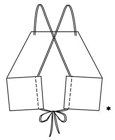 an open box with two ties tied around the top and bottom, on a white background