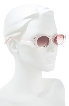 A slender profile adds a retro aesthetic to round sunglasses that will complement your trendsetting looks. 50mm lens width; 20mm bridge width; 148mm temple length 100% UV protection Plastic Imported Not available for sale and shipment to Germany Summer Clear Round Frame Sunglasses, Modern Round Sunglasses For Spring, Trendy Round Sunglasses For Spring, Retro Aesthetic, Uv Protection, Round Sunglasses, Not Available, Temple, Bridge