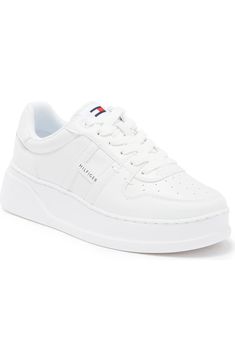 Tommy Hilfiger Platform Sneaker (Women) | Nordstromrack Tommy Hilfiger Sneakers Women, Tommy Hilfiger Sneakers, Tommy Hilfiger Shoes, Platform Sneaker, Tommy Hilfiger Women, Platform Sneakers, Low Key, Womens Sneakers, Chic Style