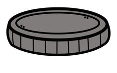 a black and white drawing of a swimming pool with no cover on the bottom side