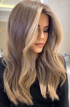 Hair Color Underneath, Brown Hair Inspo, Brunette Hair With Highlights, Money Piece, Dirty Blonde Hair, Brown Hair Balayage, Blonde Hair Looks, Brown Blonde Hair