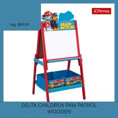 the delta children paw patrol wooden easer