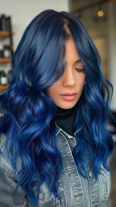 20 Stunning Fantasy Hair Colors: From Unicorn to Mermaid Styles Women With Colored Hair, Midnight Hair, Blue Purple Hair, Peach Hair Colors, Fantasy Hair Color, Magical Hair, Random Oc, Holographic Hair, Platinum Blonde Hair Color