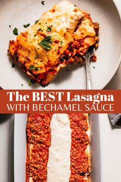 the best lasagna with bechamel sauce