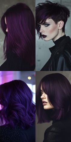 Are you ready to break free from traditional hair colors and try something truly unique? Midnight purple hair ideas are perfect for those who want to stand out and make a statement. This deep, alluring shade offers a touch of mystery and elegance, making it ideal for anyone looking to elevate their style. With so many midnight purple hair color ideas to choose from, you can experiment with different tones and techniques to find your perfect match Lunar Tides Magic Salem, Midnight Purple Hair, Purple Hair Ideas, Jewel Tone Purple, Purple Hair Color Ideas, Lunar Tide, Purple Hair Color, Midnight Purple, Dark Blue Hair