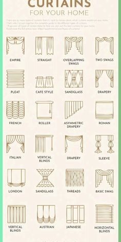 curtains for your home with instructions to make them look like they are hanging on the wall