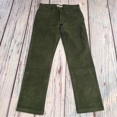 New Goodthreads Corduroy Pants Olive Green Size 30w 29l Khaki Corduroy Pants, Burgundy Pants, Olive Green Pants, Pant Trends, Green Corduroy, Corduroy Jeans, Dark Khaki, Baggy Pant, Green Pants