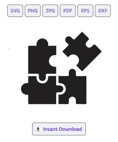 the puzzle piece icon is shown in black and white, as well as other icons