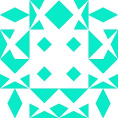 an abstract blue and white design with squares, rectangles, and triangles in the center